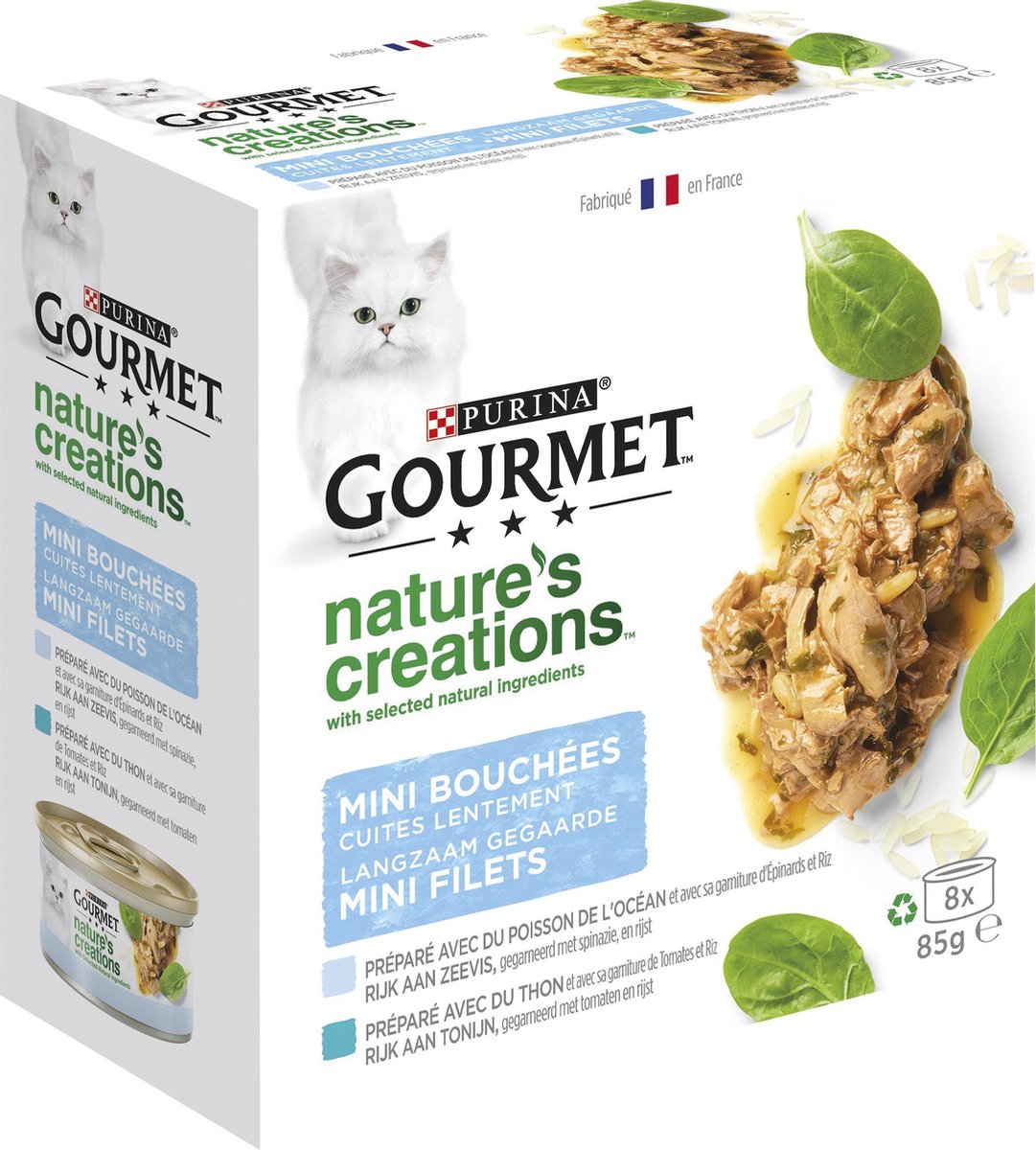 Gourmet Nature's Creations - Kattenvoer Natvoer - Zeevis - 48 X 85 Gr