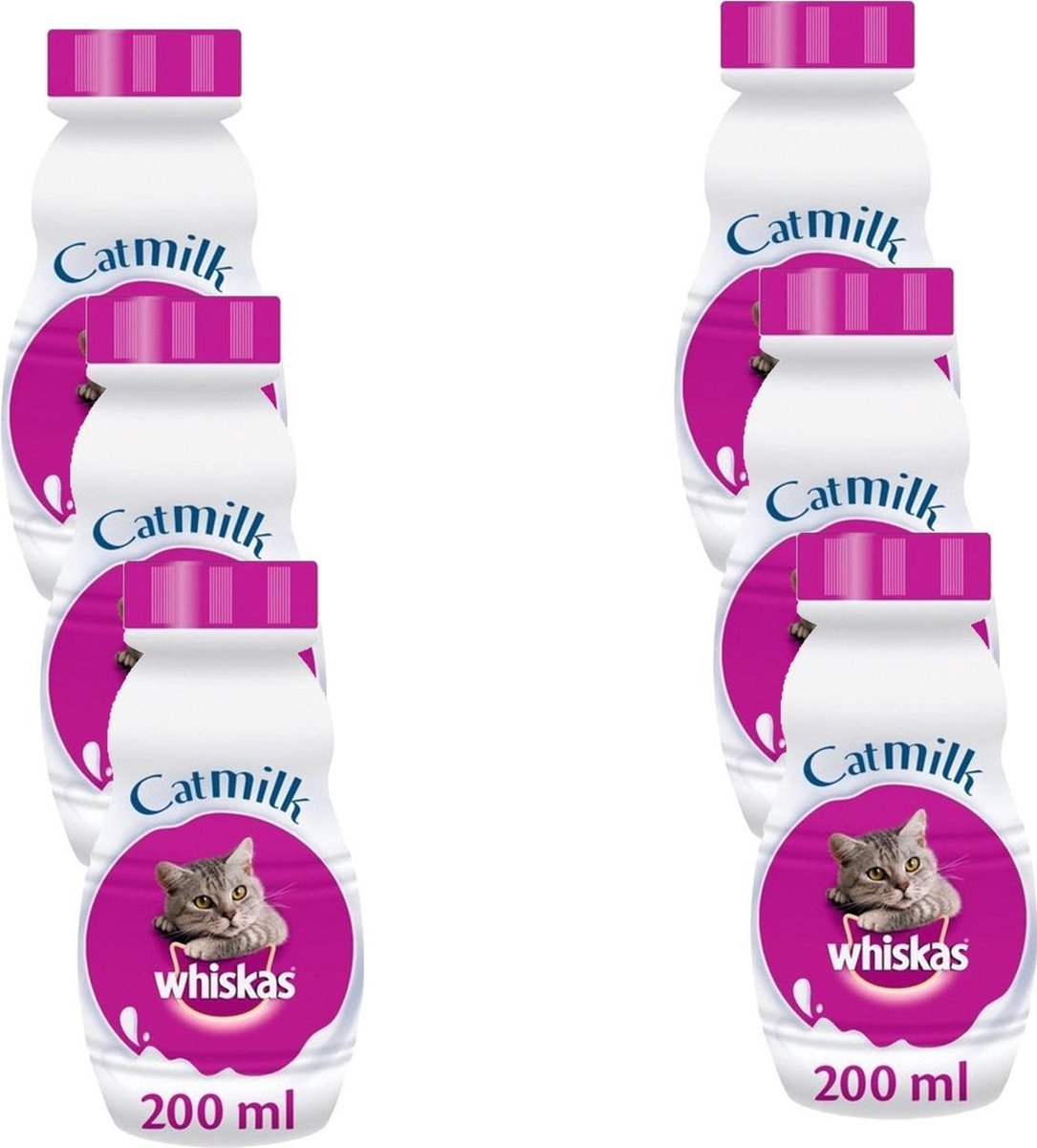 Whiskas Catmilk Melk - Kattensnack - 6 X 200 Ml