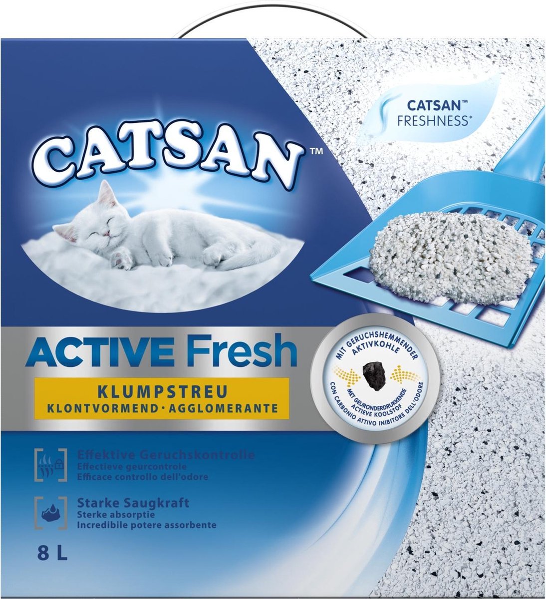 Catsan Active Fresh - Kattenbakvulling - 8 L