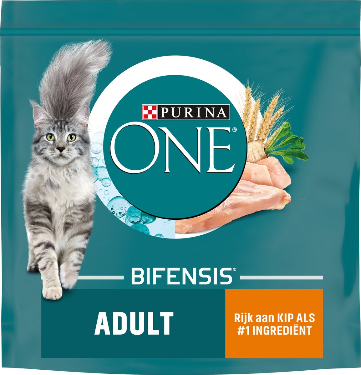 Purina One PURINA® ONE Adult Rijk Aan Kip & Volkoren Granen Brokjes 1,5 Kg