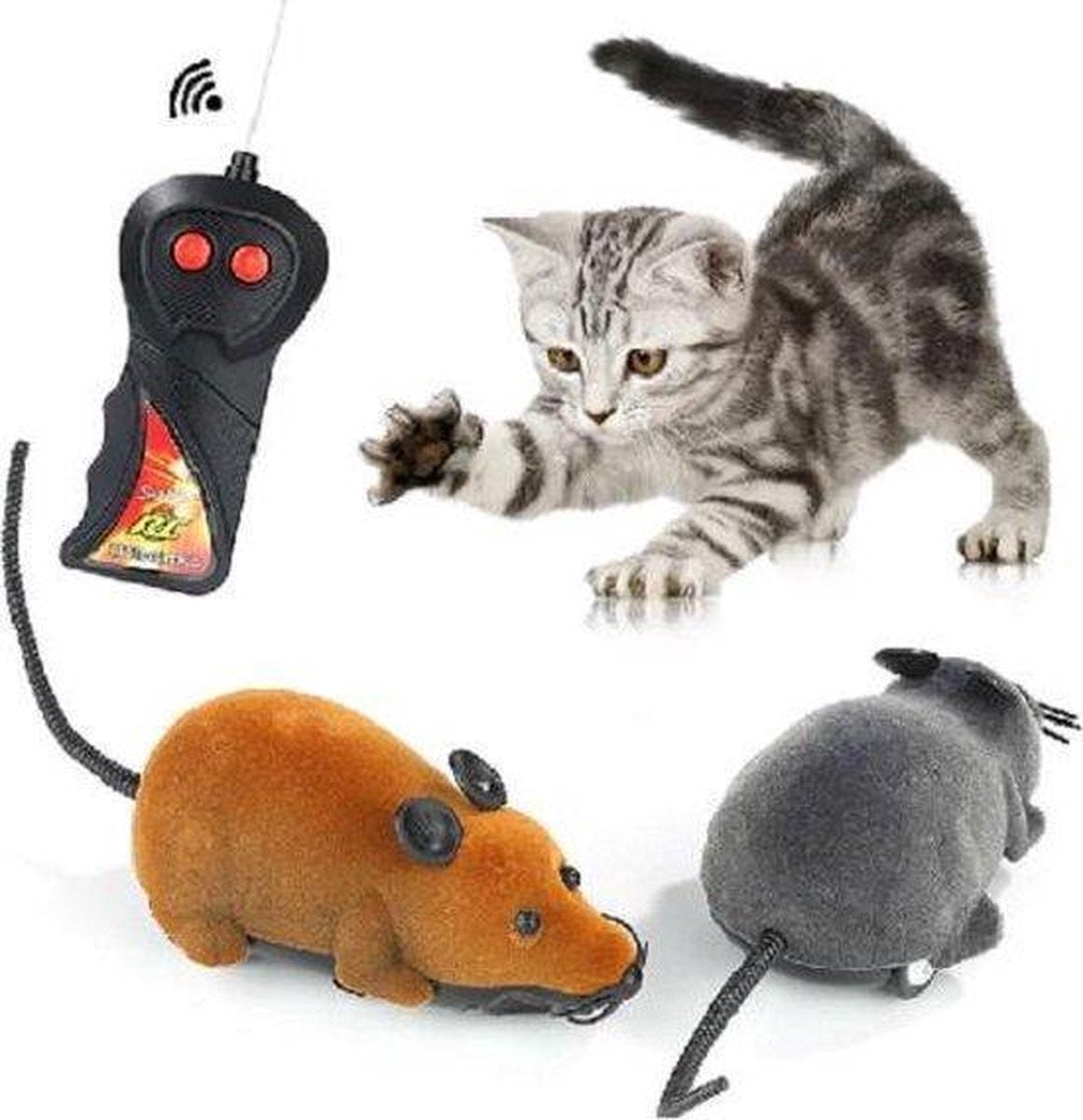 Merkloos Bestuurbare Muis Kat - Kattenspeelgoed - Electronisch - Katten