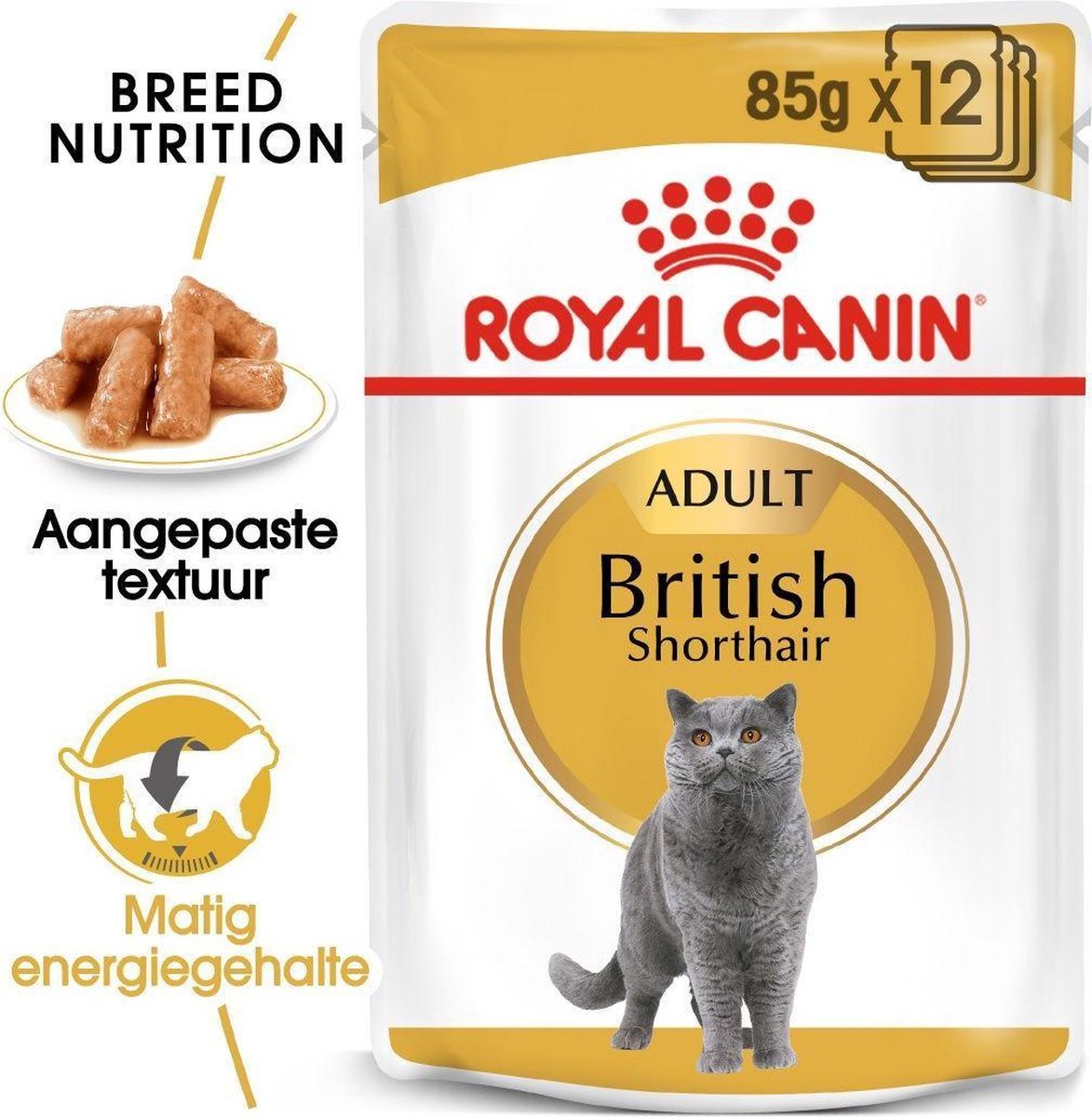 Royal Canin Fbn British Shorthair Adult Pouch - Kattenvoer - 12x85 G