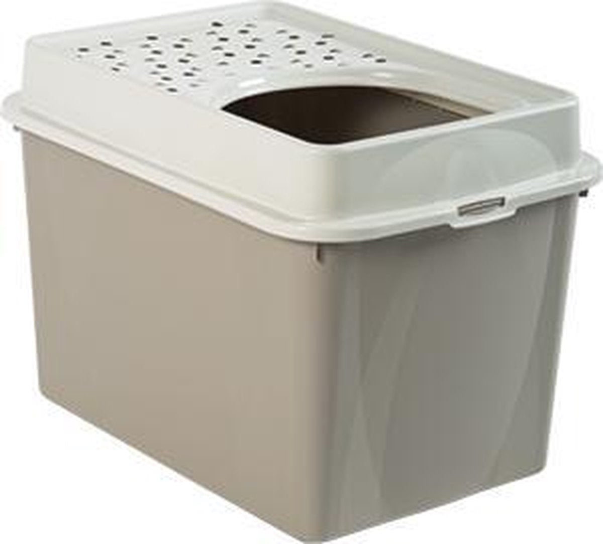 Merkloos ROTHO Hop In Kattenbak Berty 50 L - Cappuccino