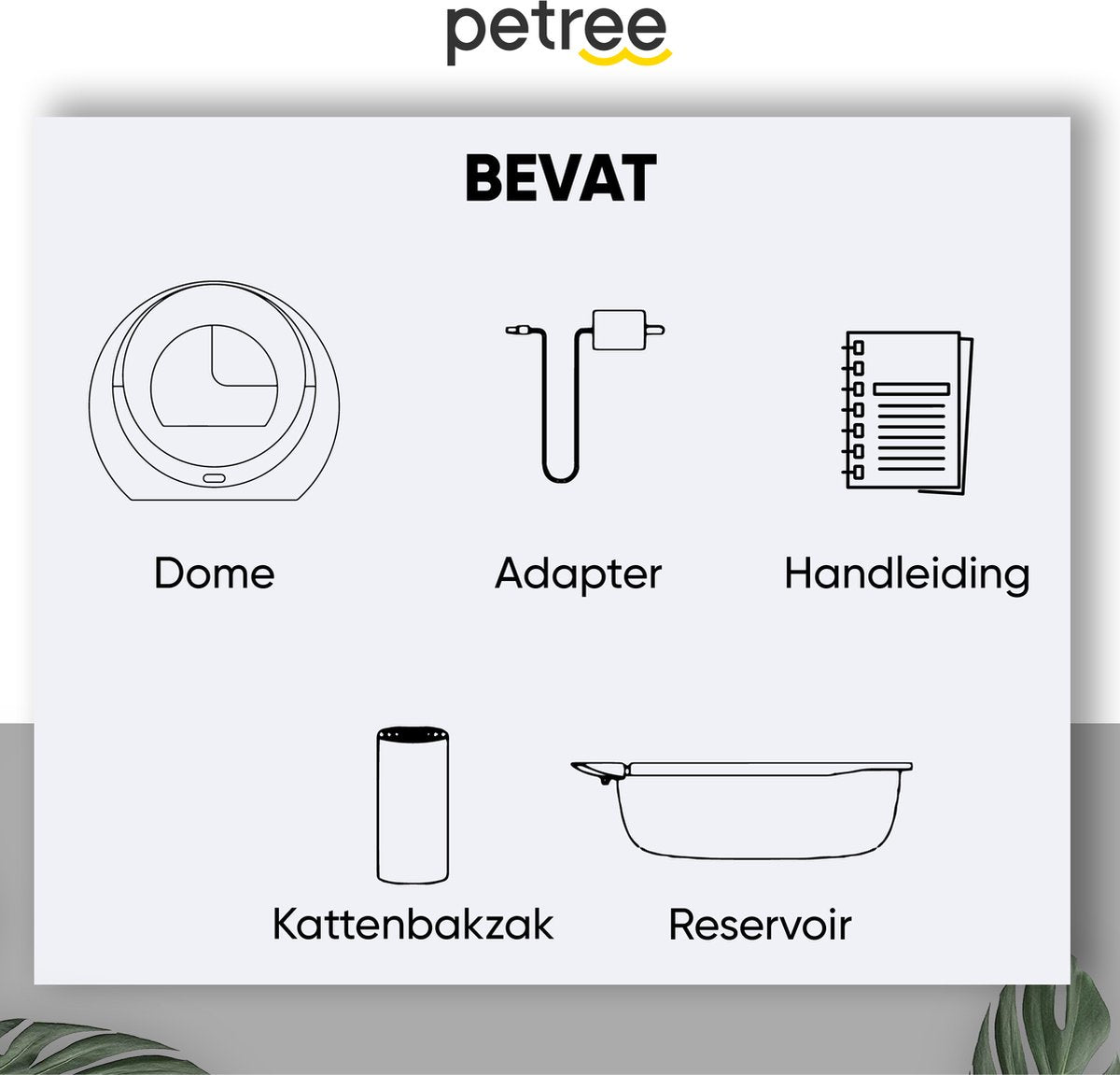 Petree Dome- Zelfreinigende Kattenbak - Automatisch - Katten - Anti-geur - 60 X 35 X 60 Cm