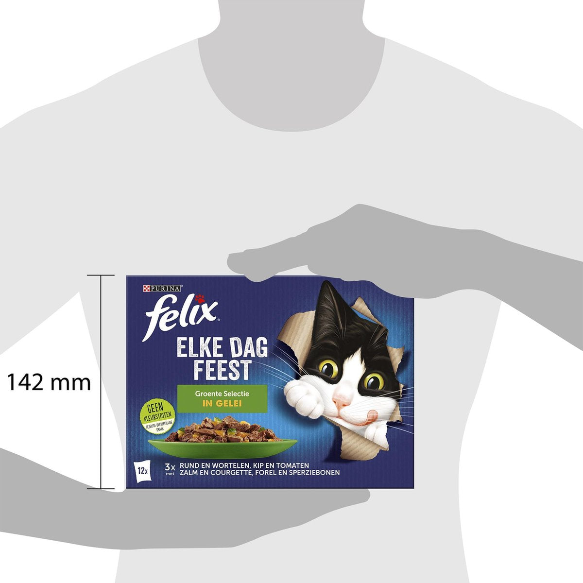 Felix Elke Dag Feest Groente Selectie In Gelei - Katten Natvoer - 48 X 85g