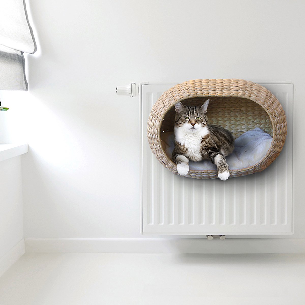 Ebi Radiator Sunrise Kattenmand - Incl. Kussen - Beige - 45 X 30 X 30 Cm