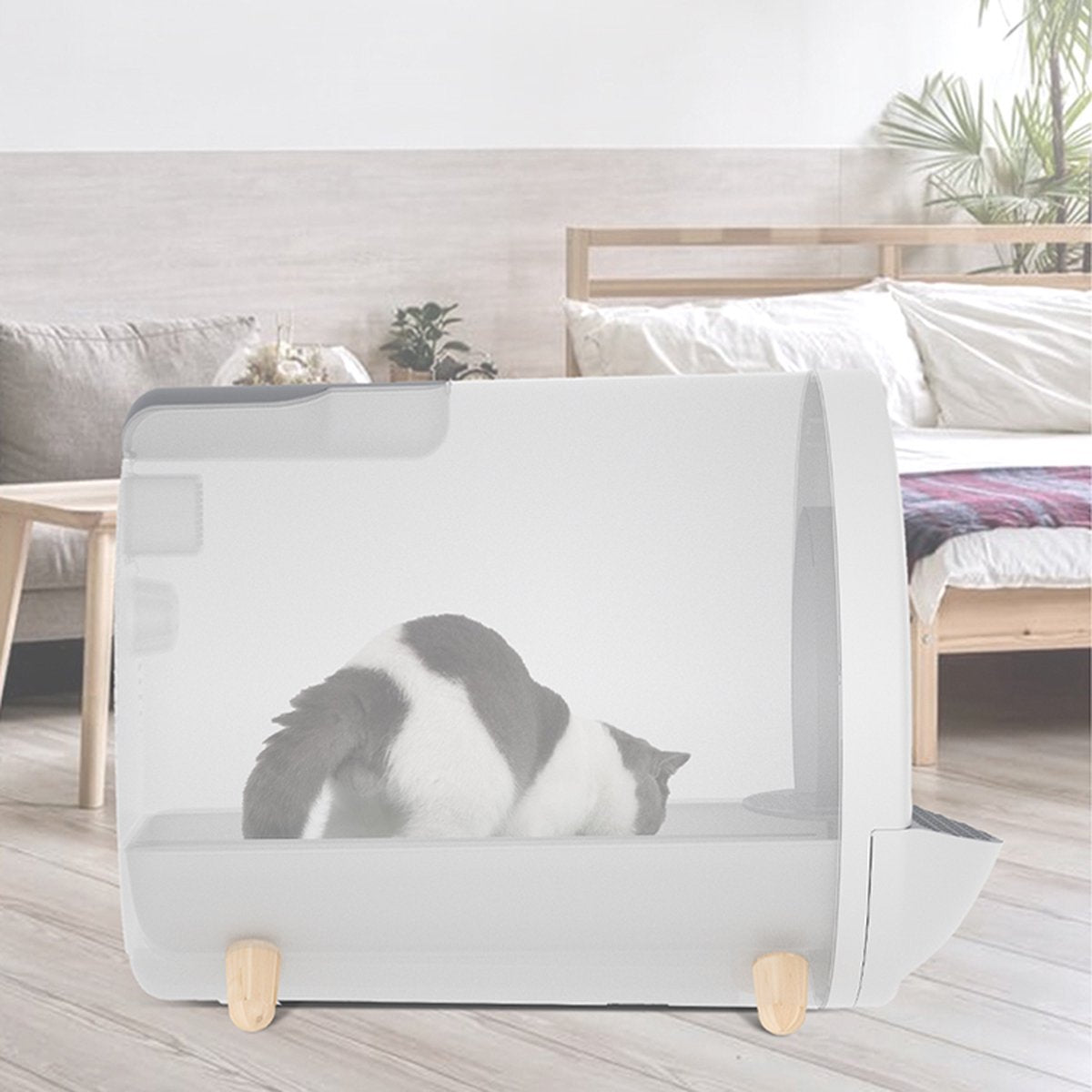 XL Kattenbak - Tunnel Met Geurfilter En Lade - Design Kattenbak
