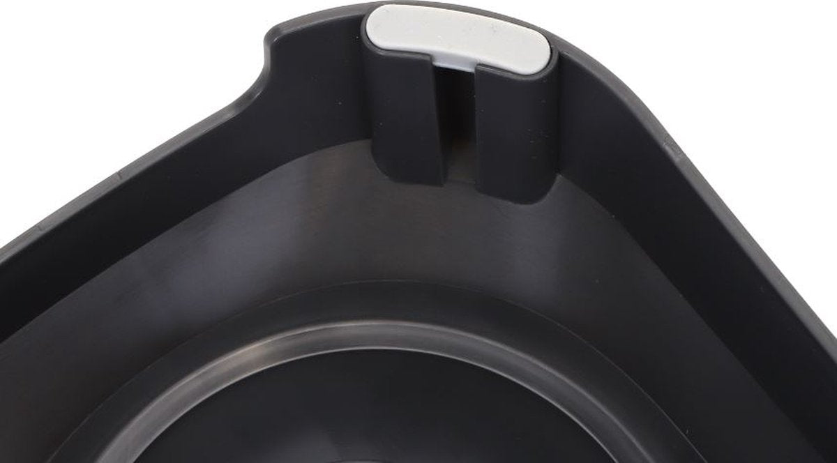 Nobleza Katten Voerbakjes - Ergonomische Dubbele Voerbak - Anti Braak Voerbak Voor Katten - Zwart - Dubbel - RVS