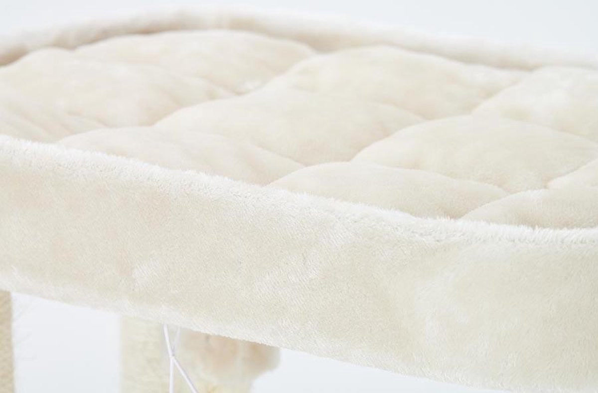 Petrebels Villa 100 Krabpaal - Creme - Modern - Stabiel - Meerdere Katten
