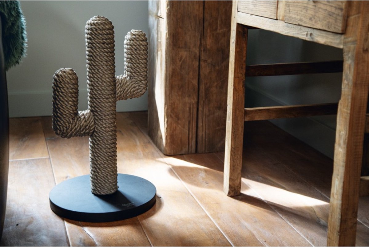 Designed By Lotte Cactus - Krabpaal - Zwart - 35x35x60 Cm