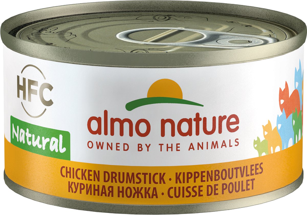 Almo Nature Natvoer Voor Katten - HFC Natural - 24 X 70g - Kippenborst - 24 X 70 Gram