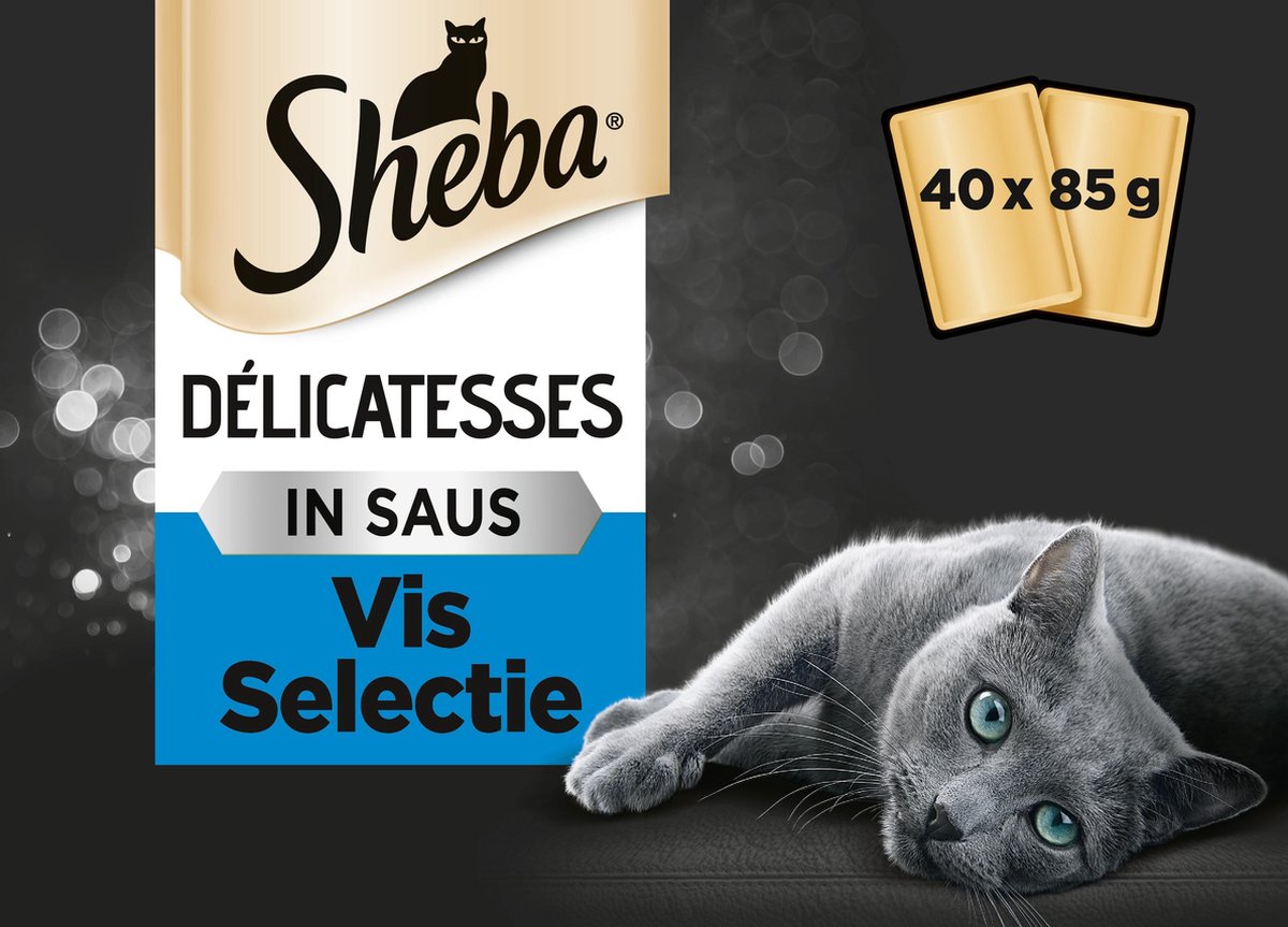 Sheba Delicatesse Katten Natvoer - Vis - 40 X 85 Gr
