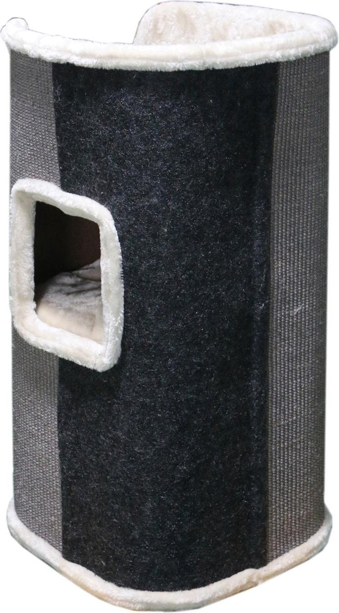 Adori Javana Wit&Grijs&Zwart - - 40x40x78 Cm