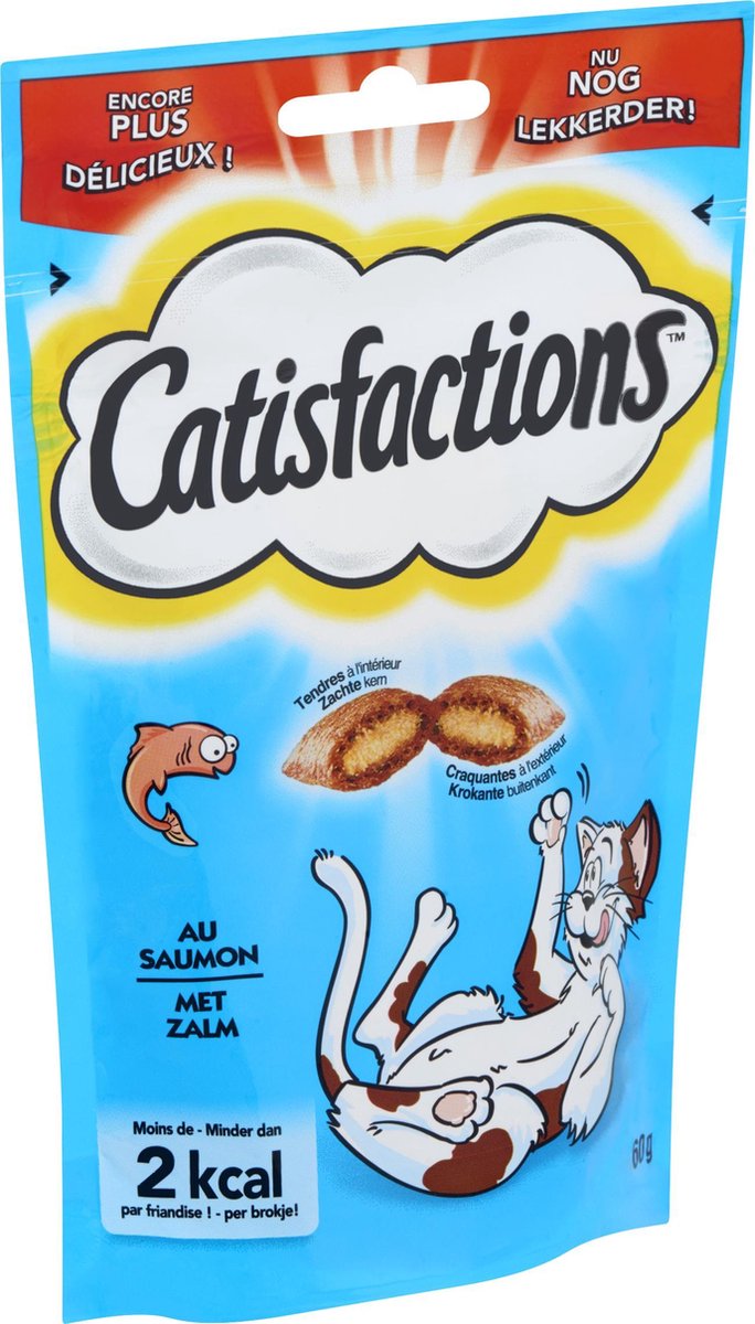 Catisfactions Kattensnack - Zalm - 6 X 60 Gr