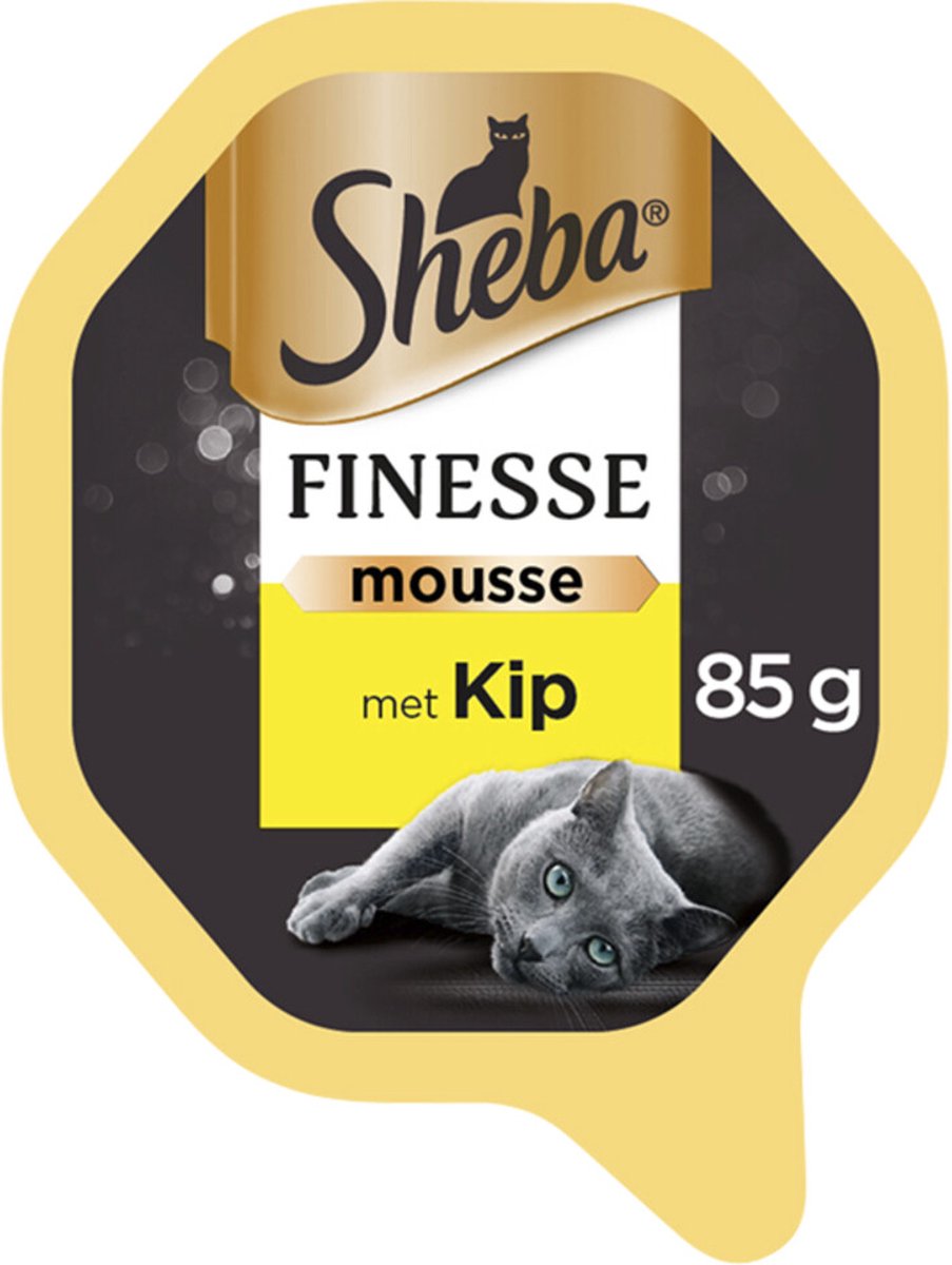 Sheba Finesse - Katten Natvoer - Mousse - Kip - 22 X 85 Gr