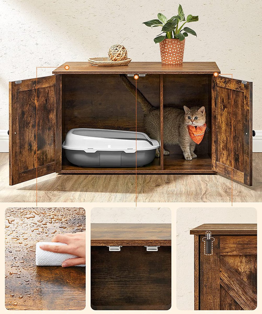  Kattenbak Kast, Kattentoilet, Vintage