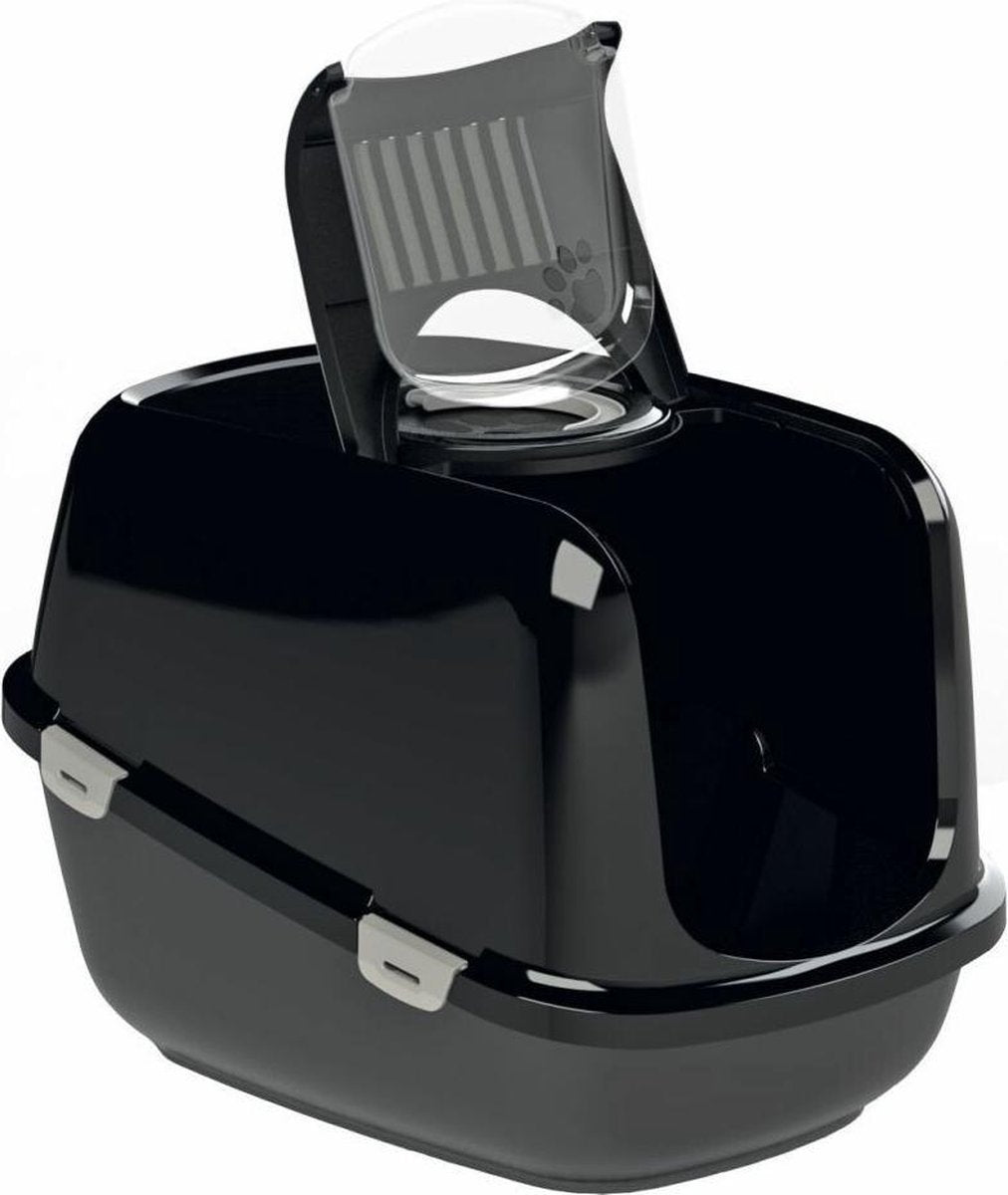  PeeWee Kattenbak XXL EcoDome Startpakket - Zwart - 66,5 X 48,5 X 46,5 Cm