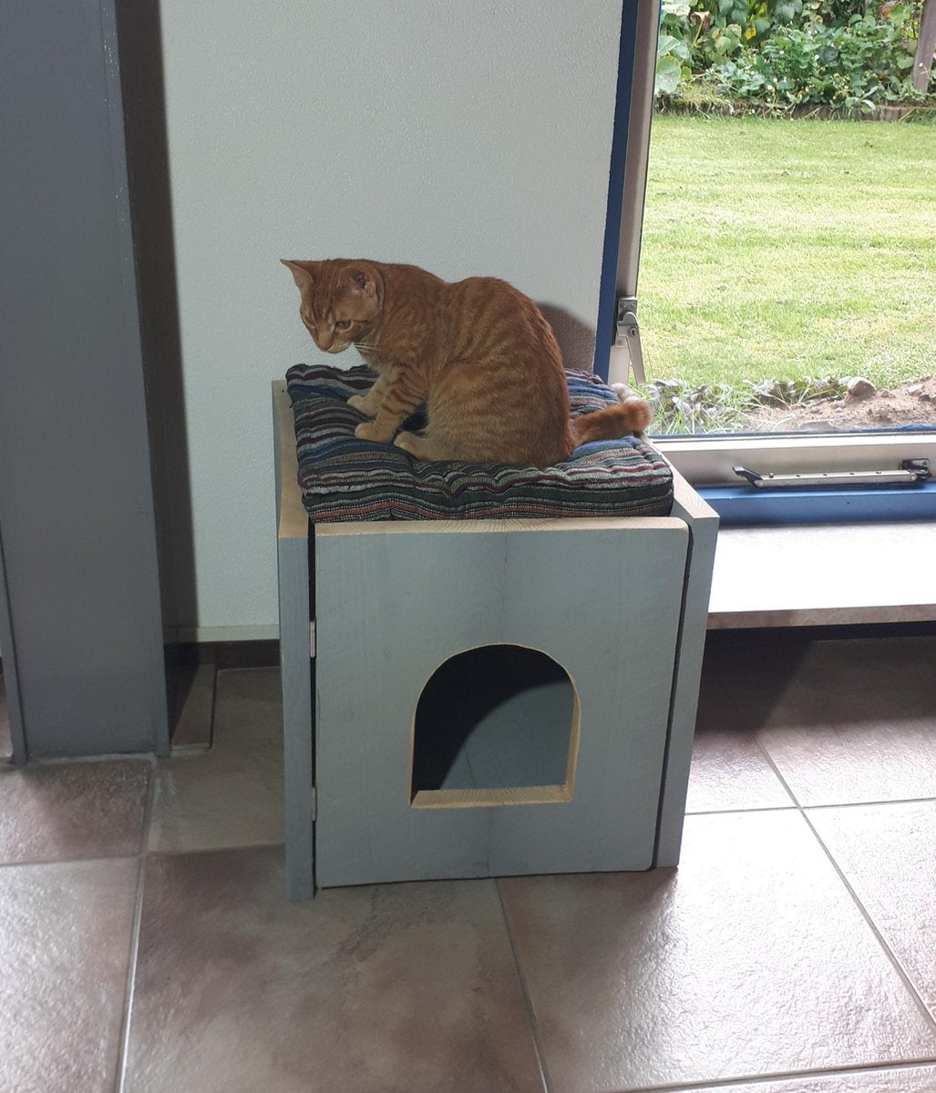  Bronneger Exclusive - Kattenhuis - XXL - Kattenbak Ombouw Kast - Kattenmand