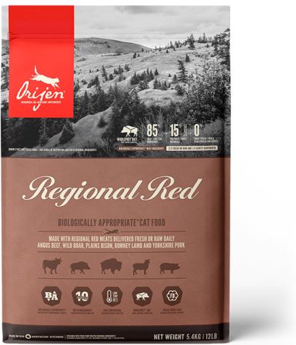  Orijen Regional Red Cat - Kattenvoer - 5.4 Kg
