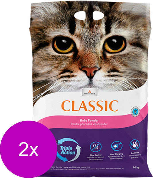  Extreme Classic Baby Powder - Kattenbakvulling - 2 X 14 Kg
