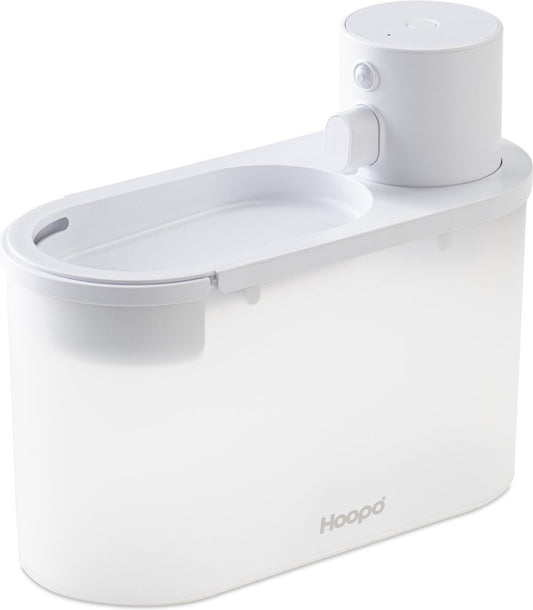  Hoopo® Agua - DRAADLOZE Waterfontein Katten - SMART Waterfontein Katten - UVC Disinfectie - 2 Liter - Automatische Katten Fontein