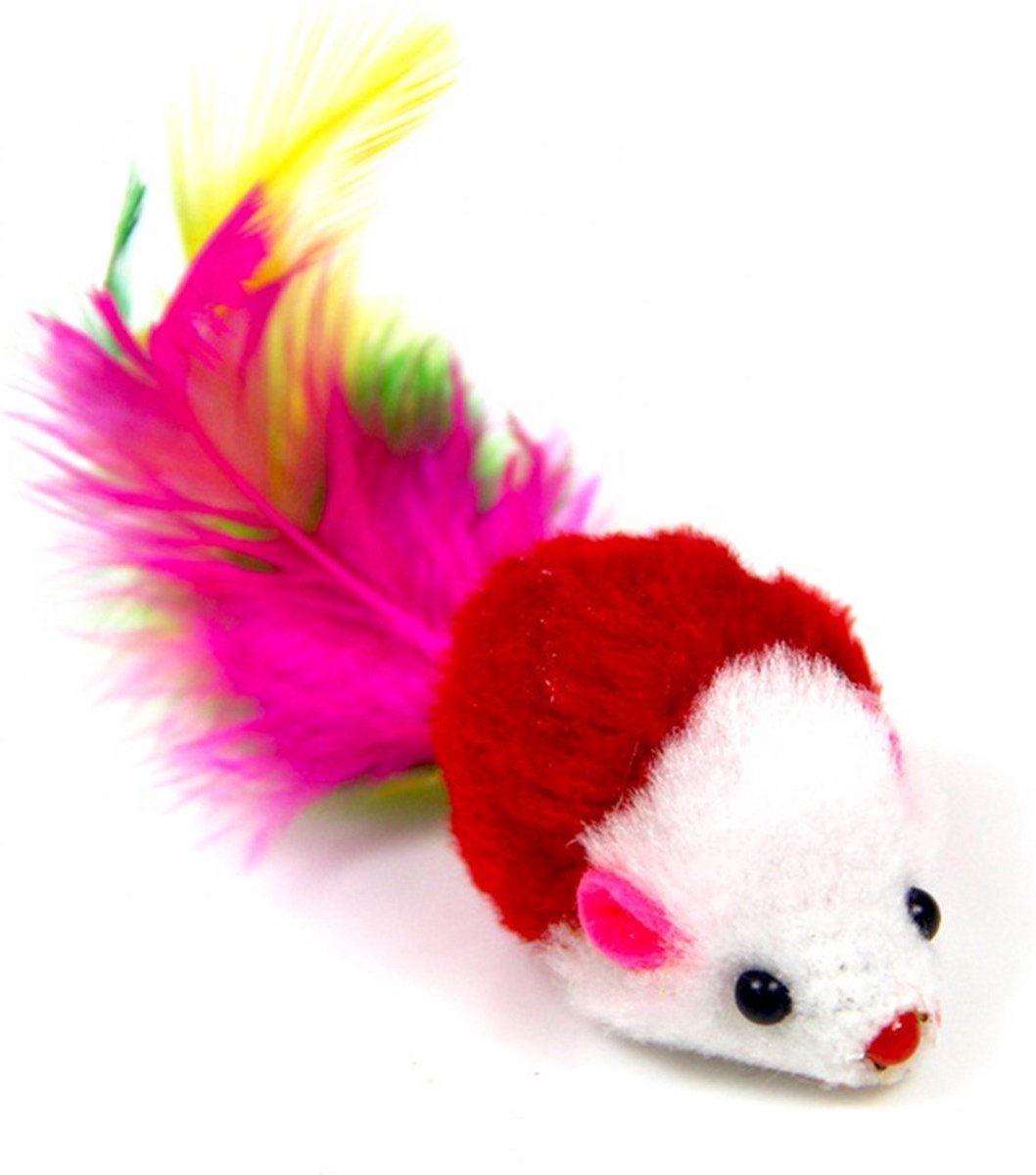  Kittynip Speelmuizen Set (10 Stuks) - Kattenspeeltjes Met Veren - Speelmuizen Met Veer - Kattenmuisjes - Kattenspeelgoed - Speelgoed Voor Katten - Katten Muisjes