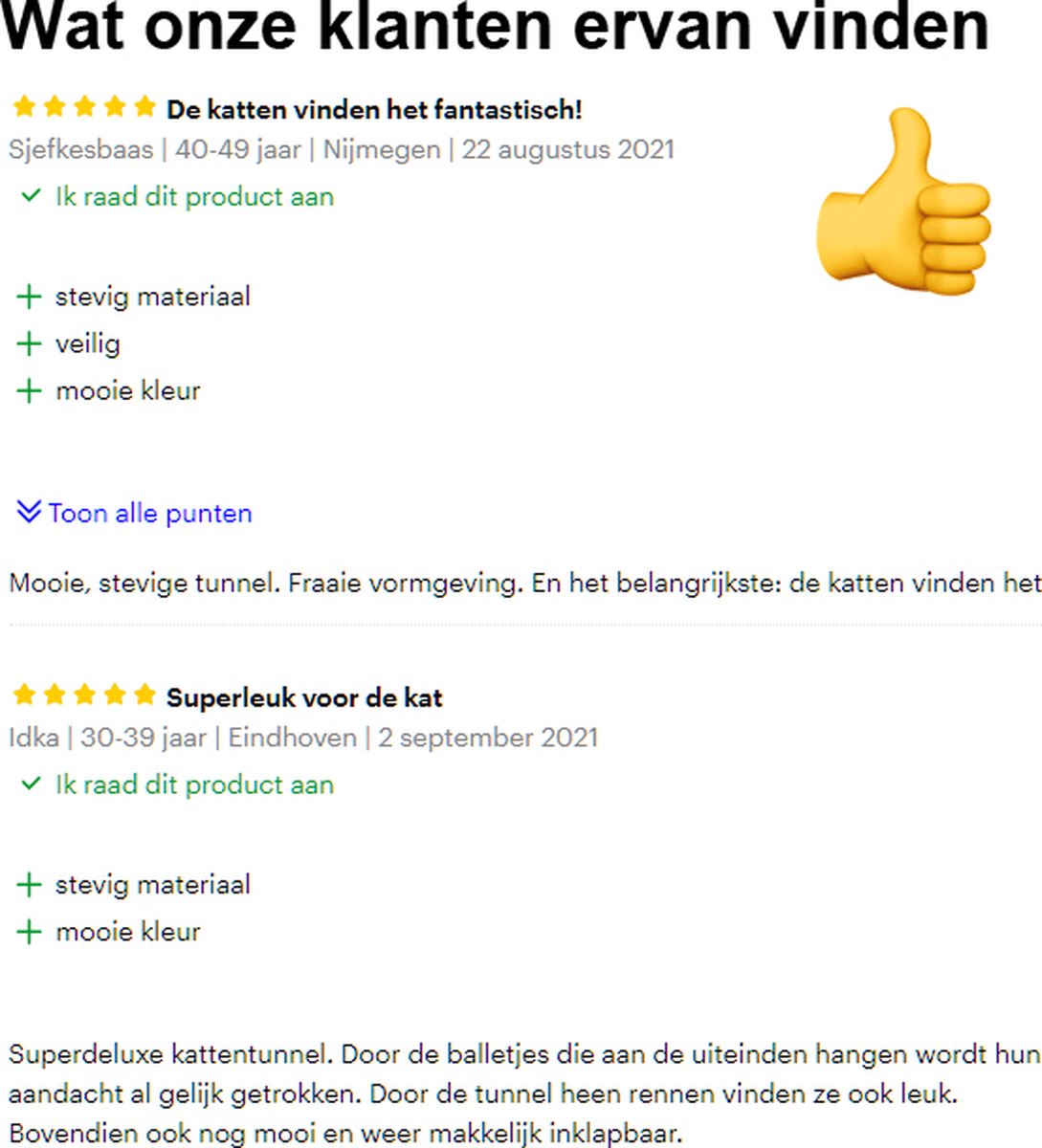 SODEAL Kattentunnel - Katten Huis - Tunnel Kat - Cat House - Kattenmand - Katten Tunnel