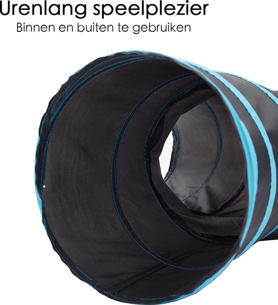 Merkloos Kattentunnel - Opvouwbaar - 3 Gangen - Voor Binnen En Buiten