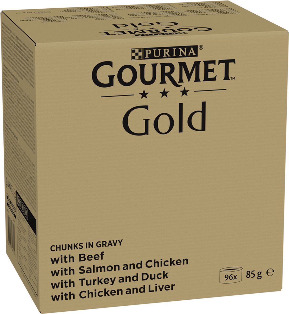  Gourmet Gold Fijne Hapjes In Saus - Kattenvoer Natvoer - Vis/Vlees - 96 X 85 Gr