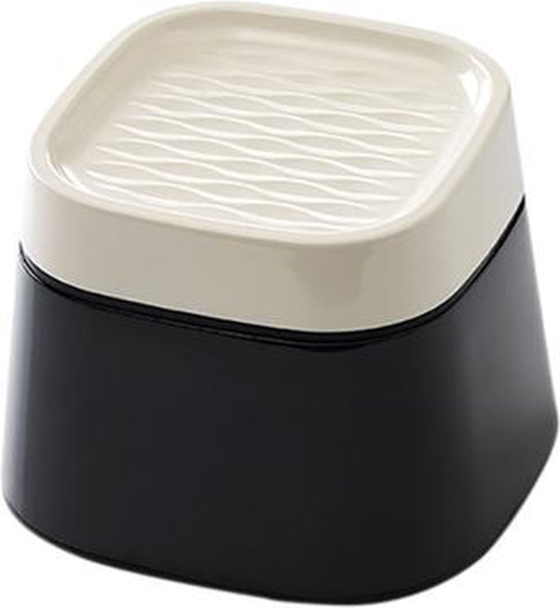 Savic Ergo Cube Voerbak Creme / Zwart 22x22x16 Cm