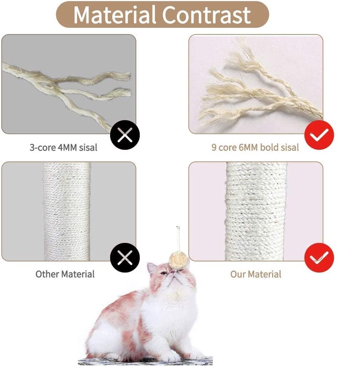  Exxen Kattenboom Kat Klimtoren Kat Krabpaal Toren Voor Grote Kleine Katten Kitten Condo Met Hangmat Bed