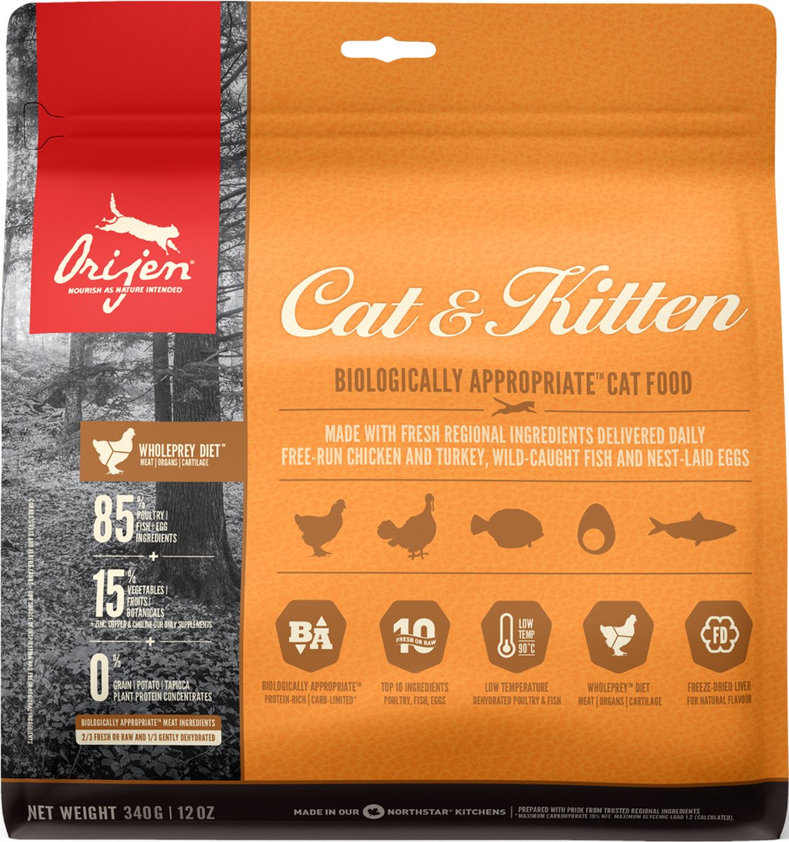  Orijen Cat &amp; Kitten - Kattenvoer - 5,4 Kg
