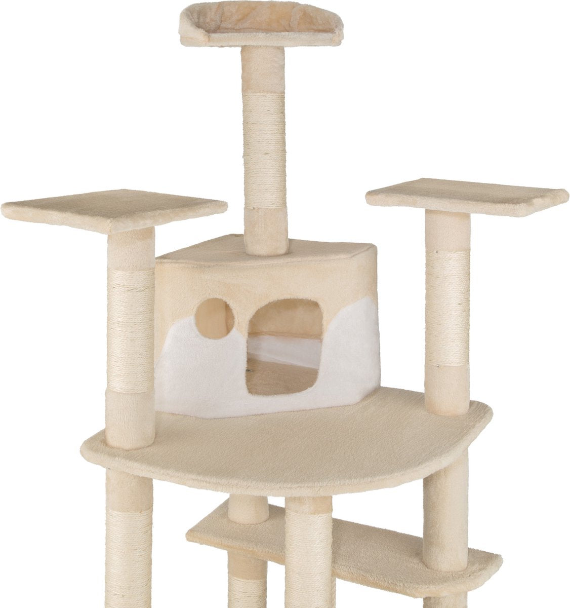  TecTake Nelly Krabpaal - 204 Cm - Beige