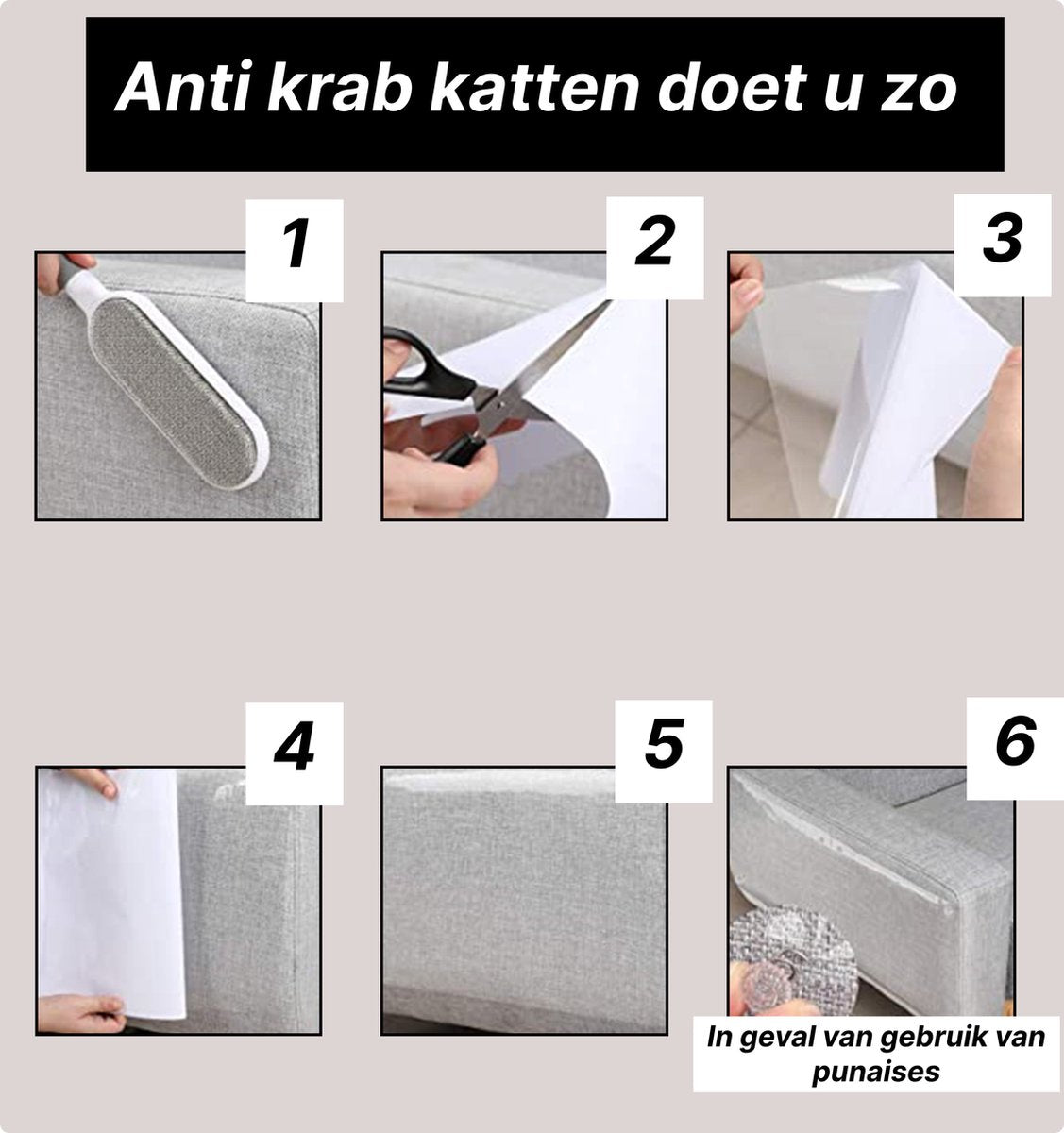  SHATY® Anti Krab Katten - Katten Anti Krab - 8 XL Vellen - Meubelbescherming - Bankbescherming - Krabpaal - Krabplank - Anti Scratch - Tegen Krabben - Plakzijde - Geen Punaises Nodig -Transparant - 43.2 X 30.5 Cm - Incl GRATIS Katten Kam