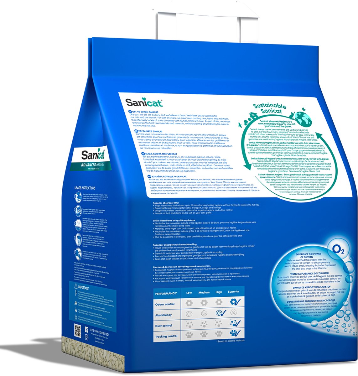  Sanicat Kattenbakvulling Advanced Hygiene 10 Liter