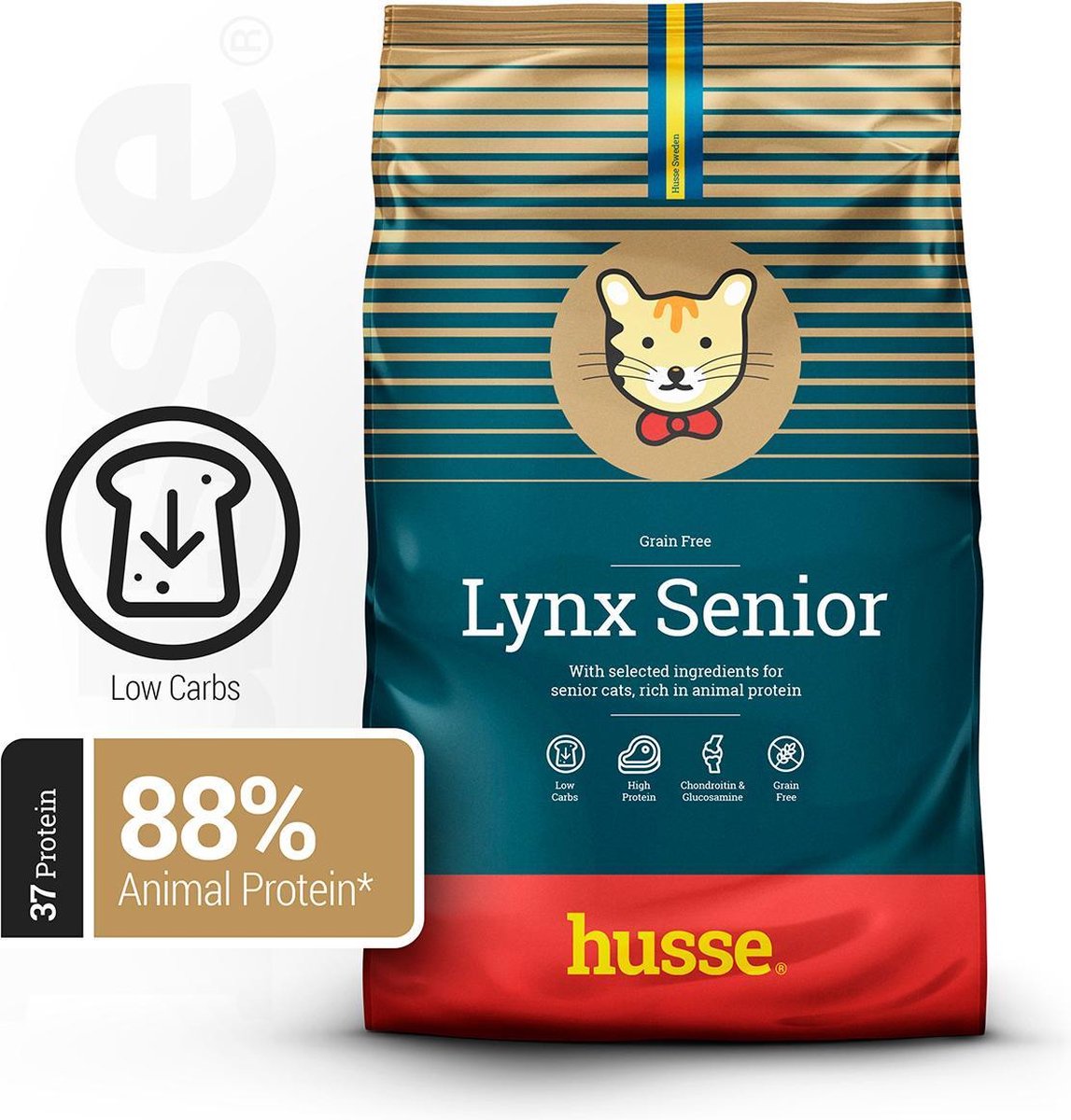  Husse Opus Lynx Senior Graanvrij Kattenvoer - 7 Kg