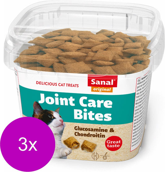  Sanal Joint Care - Kat - Snack - Chondroïtine &amp; Glucosamine - 3 X 75 Gr