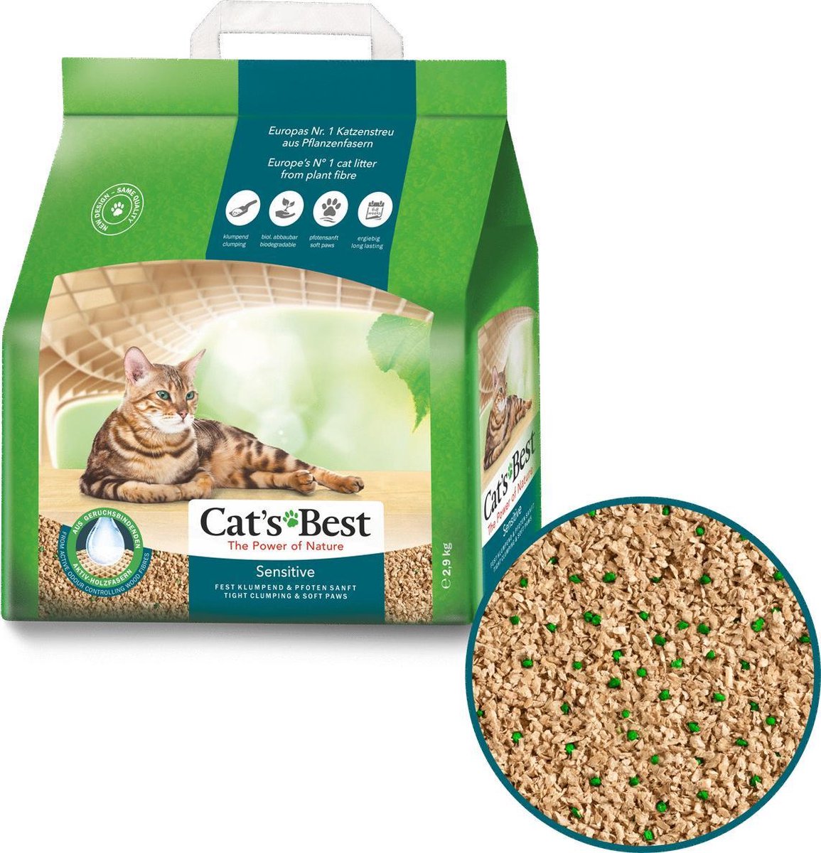  Cat's Best Sensitive - Kattenbakvulling - 20 L