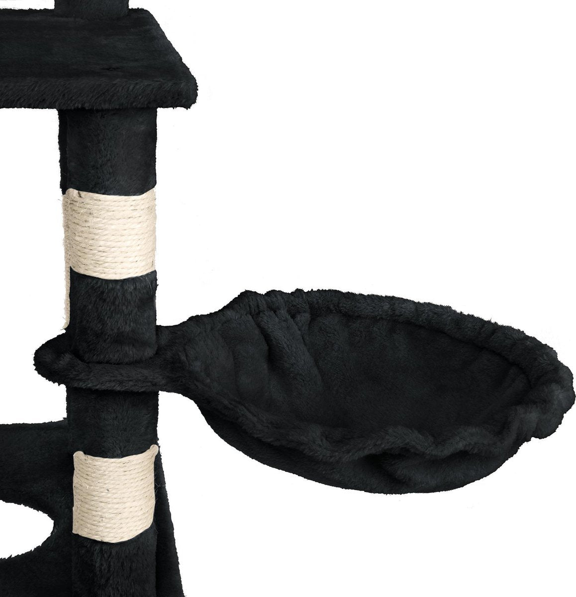  TecTake Stokely - Zwart - Krabpaal - 141 Cm