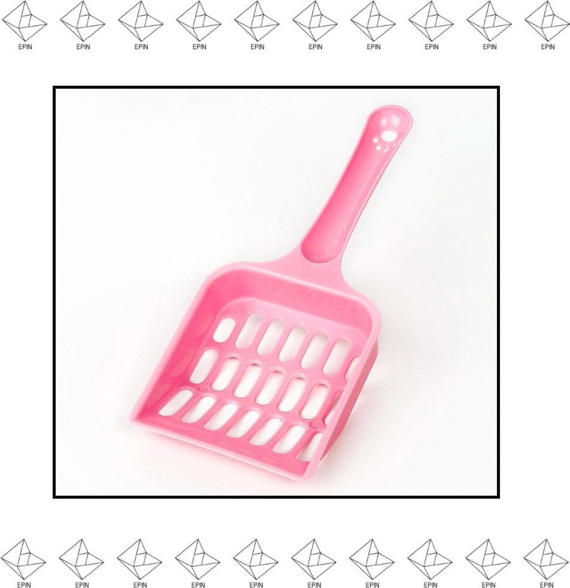Merkloos EPIN | Kattenbak Schepje | Poep Schep | 20 CM | Roze