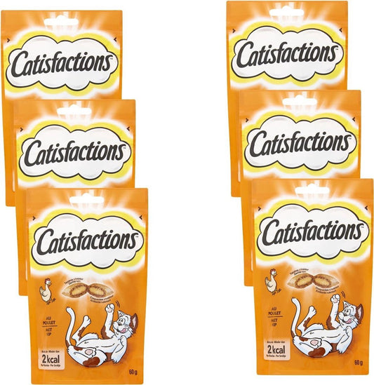  Catisfactions Kattensnoepjes - Kip - 6 X 60g