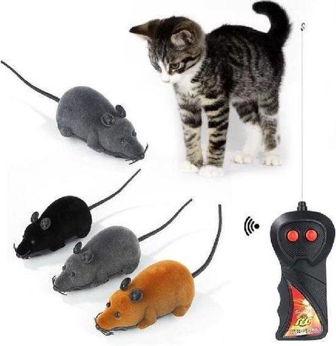 Merkloos Bestuurbare Muis Kat - Kattenspeelgoed - Electronisch - Katten