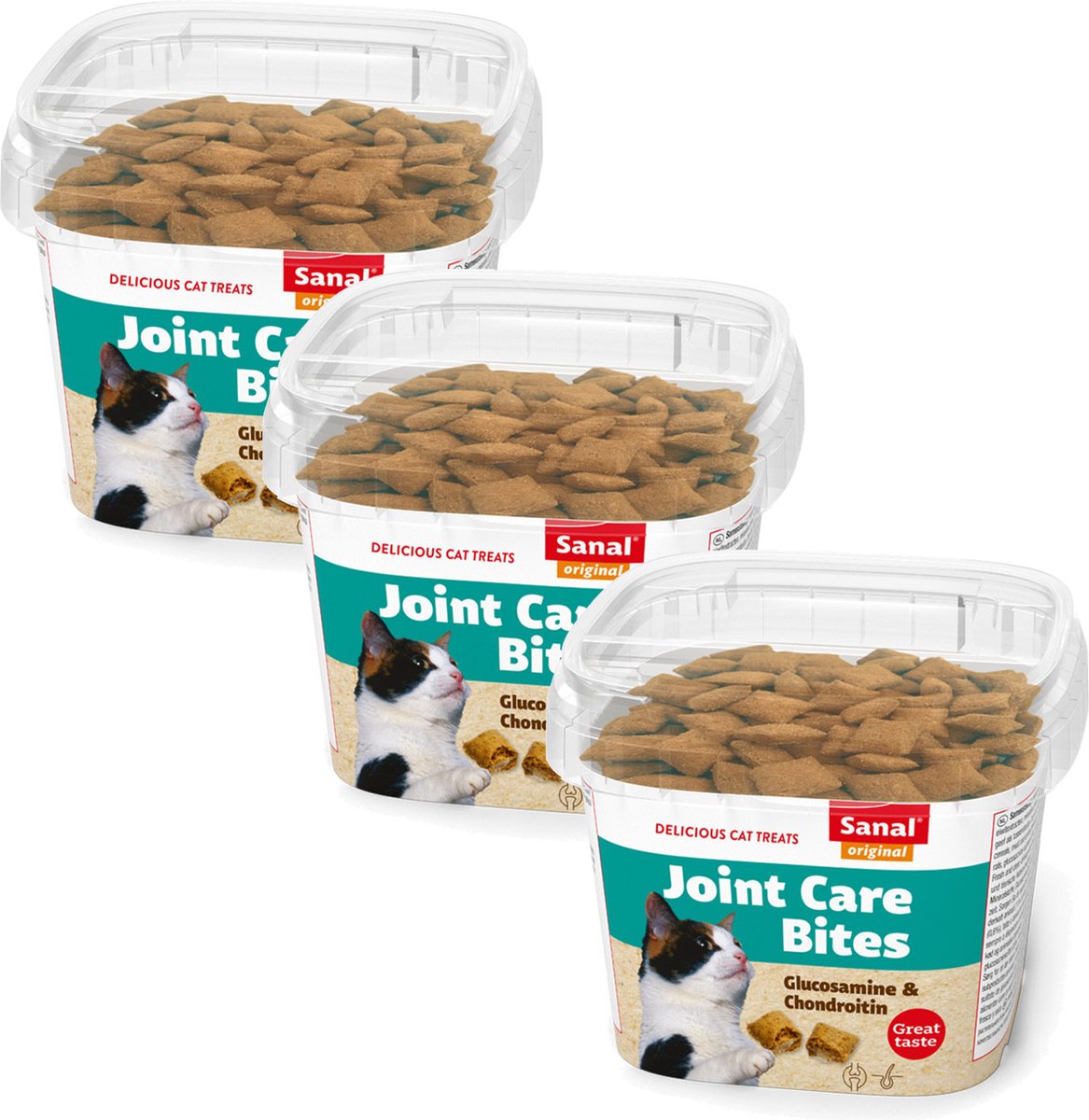  Sanal Joint Care - Kat - Snack - Chondroïtine &amp; Glucosamine - 3 X 75 Gr
