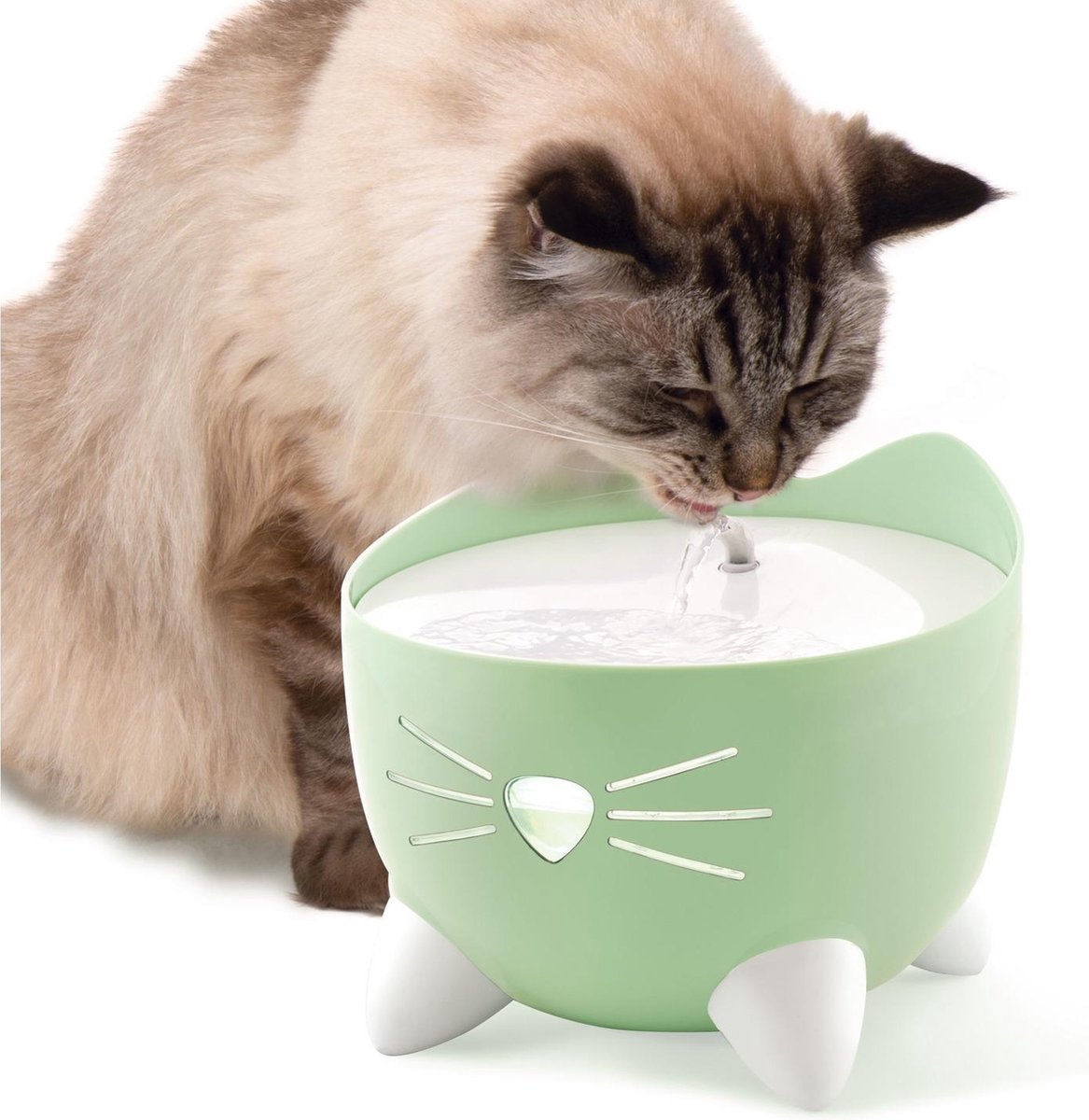  Catit Pixi Fountain - Kattendrinkbak - 20x20x16 Cm Groen