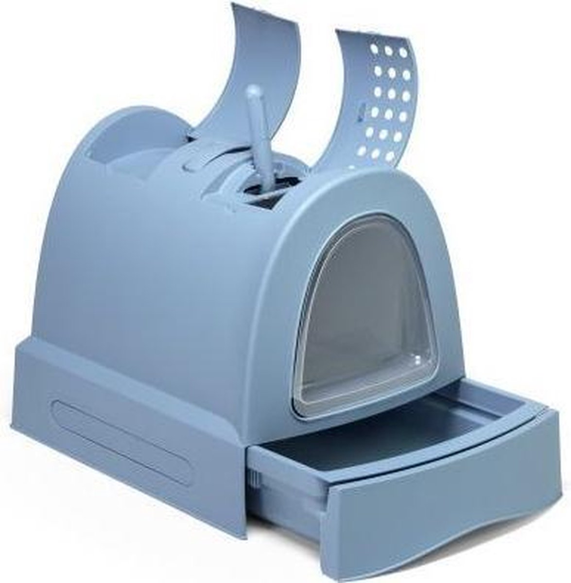  Imac Zuma - Met Schuiflade - Zwart - Kattenbak - 56 X 40 X 42,5 Cm