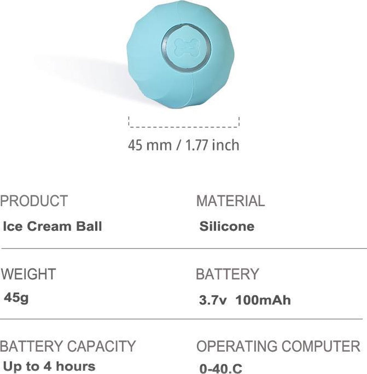  Cheerble | Mini Bal 3.0 | Roze | Zelf Rollende Bal Voor Katten | 3 Automatische Speelmodi | Interactief En Intelligentie Kattenspeelgoed | Kattenspeeltje