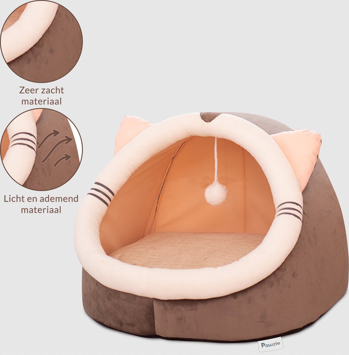  Kattenmand - Kattenhuis - Kattenbed - Kattenhangmat - Poezenmand - Kattenkussen - 40 Cm
