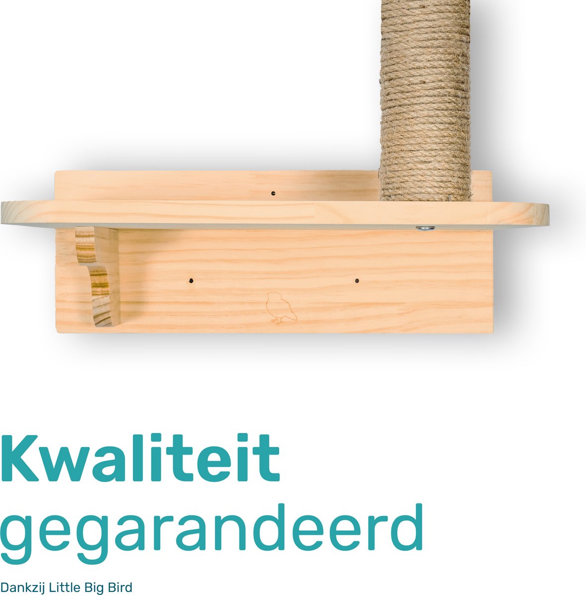  LBB - Katten Klimmuur - Krabpaal Met Muurplank - 60x30x26 Cm - Katten Klim Wand - Krabpaal Muur - Klimmuur Kat - Katten Klim Wand - Ook Voor Zware Katten - Krabpaal Voor Grote Katten - Kattenspeeltjes
