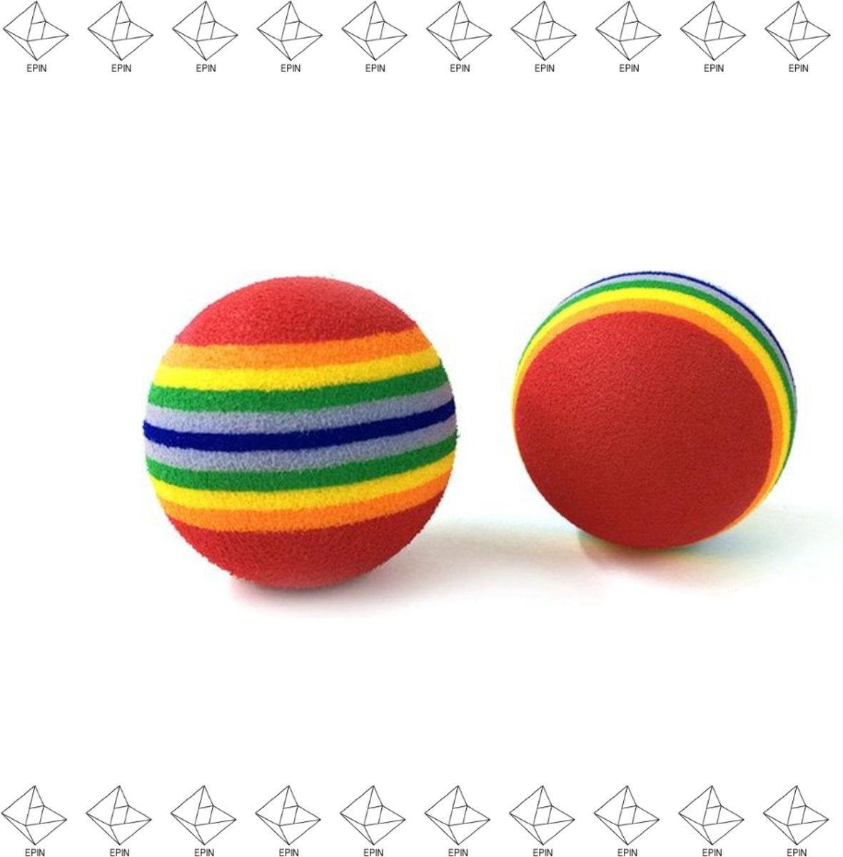 Merkloos EPIN | Katten Balletjes | Katten Speelgoed | Kattenspeeltjes | Interactief Spelen | Kittens | 3.5 CM | 2 Stuks