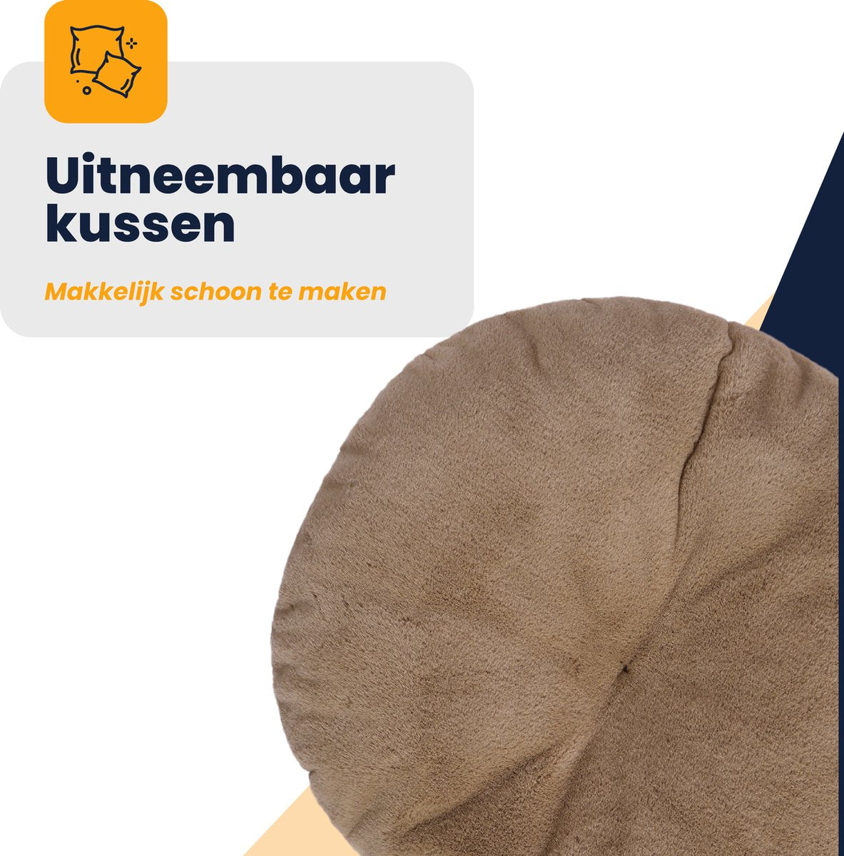  MIRO Katten Huis - Kattenhuizen - Kattenhok - Kattenmand - Dierenhuis - Extra Zacht - Bruin